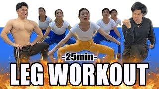 [Can't stop sweating] Chinese style diet to tone your legs and lose weight in 25 minutes