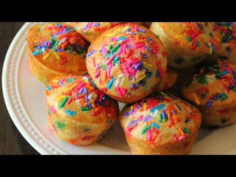 Easy Birthday Cake Muffins