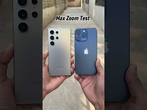 Samsung Galaxy S24 Ultra vs iPhone 15 Pro Max | Max Zoom Test!