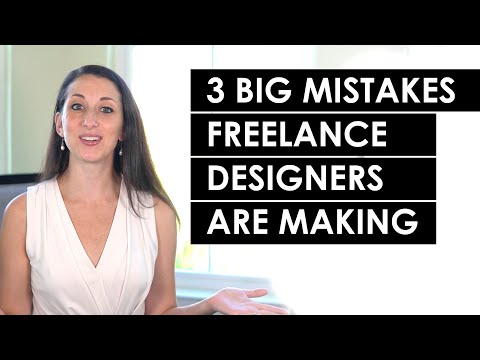 3 Big Mistakes to Avoid in your Freelance Graphic Design Business