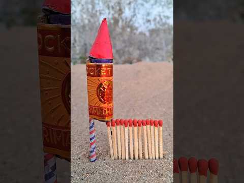 Matchsticks Chain 🔥 vs Diwali Rocket 🚀 || दिवाली Rocket FIRE 💥 #shorts