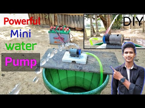 How to make water pump|কিভাবে পানির মেশিন তৈরী করবেন দেখেনিন।