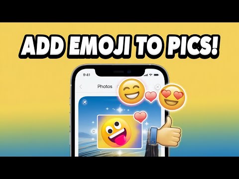 How to ADD Emoji On Picture In Iphone | Full Guide