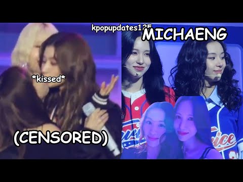 sana and nayeon kiss on the lips, ft. Michaeng sweet moments *momo is too stunned to speak*