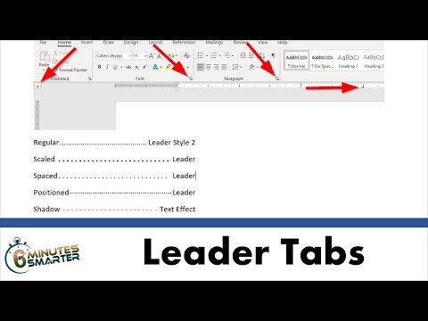 Create and Style Custom Leader Tabs in Microsoft Word