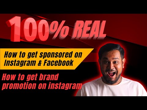 How to get sponsored on Instagram & Facebook | How to get promotion on Instagram | Brand deals