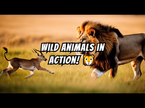 Wild Animals in Action! 🦁 #wildlions #Wildlife #WildAnimals #Nature