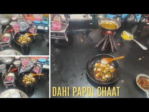 Miniature Dilli Ki Mashoor papdi Chaat Recipe||Dahi Papdi chaat, #papdichaatrecipe #dahipapdichaat