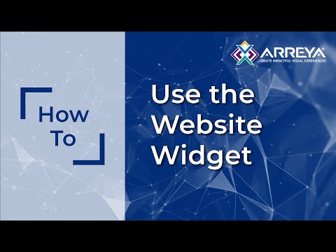 How To: Use the Website Widget