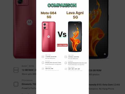 Motorola G64 5G vs Lava Agni  5G  !! moto G 64 👍 lava agni 3 #tecnicalguruji #motog645g #lavaagni3