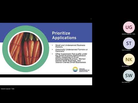 Resilient Food System Infrastructure Grant Program Office Hours - Columbia Plateau