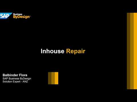 SAP Business ByDesign - Inhouse Repair