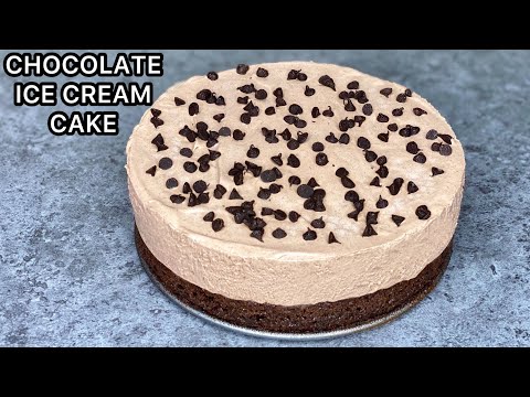 Chocolate Ice Cream Cake Recipe | Eggless Ice Cream Cake | Ice Cream Cake