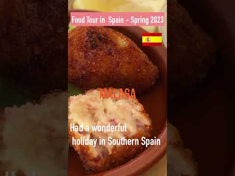 Spain🇪🇸 Tapas Food tour 🍽️in Costa del Sol😋Andalucía, Mijas, Frigiliana,Ronda,#shorts,#tapas,#malaga