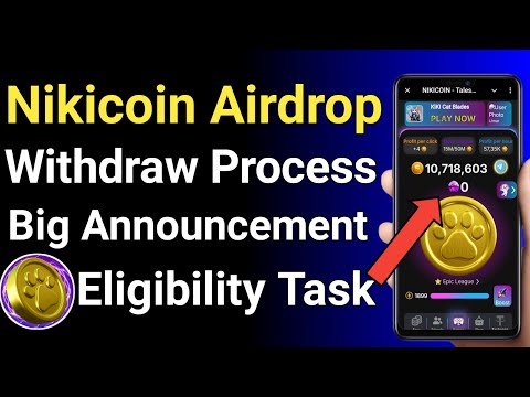 Nikicoin withdraw process || Nikicoin Wallet Connect || Nikicoin Telegram Airdrop