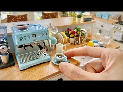 Re-Ment Mini Kitchen | Coffee & Chocolate Pancake | Mini Toy Cooking | Toy Miniatures | チョコたい焼き ASMR