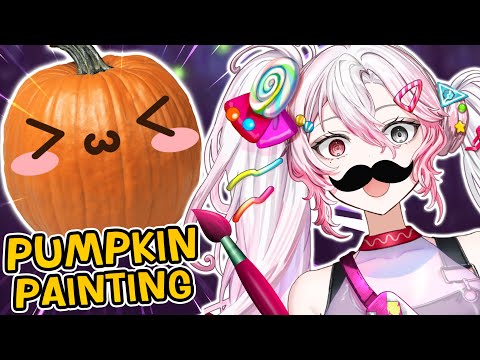 【 HANDCAM 】PUMPKIN PAINTING.... I'M BEST ARTIST 【Hysteria.EVE | EVE.EXE】