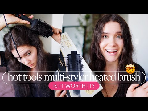 TESTING Hot Tools Professional Black Gold Multi Styler Heated Brush (not sponsored)