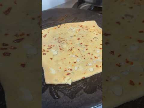 Garlic Cheese Chapati recipe #shorts #asmr #food #recipe #trending