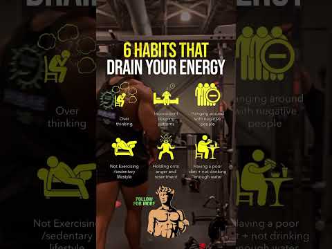 Energy Drainers: Beware of These 6 Habits #HealthyHabits #MaximizeYourEnergy #shorts