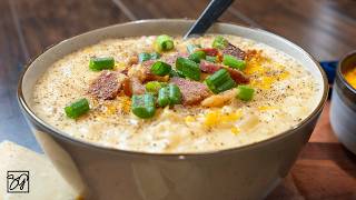 How to Make Rich Crockpot Loaded Potato Soup!