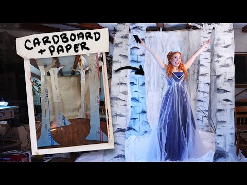 I tried making an entire set out of cardboard & paper!