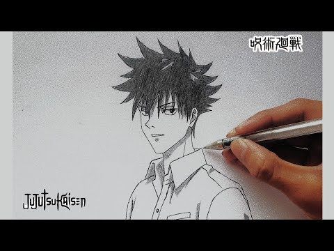 How to Draw Megumi Fushiguro | Jujutsu Kaisen | Sketch of Megumi Fushiguro