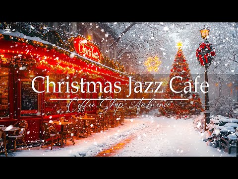 Merry Christmas with Relaxing Jazz Music 🎄 Snowy Christmas Peaceful Atmosphere ❄️