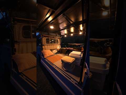 kei truck camper  軽トラホロキャンピングカーで車中泊 #automobile #車中泊 #キャンプ