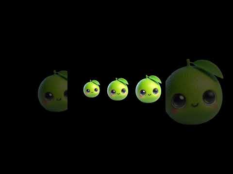 Funny Fruits Sensory Video Shorts #25 #highcontrast #BabySensory #babydiscovery #babyeducation