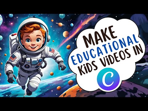 How to Make Educational Kids Videos in Canva: Kids Learning Animation