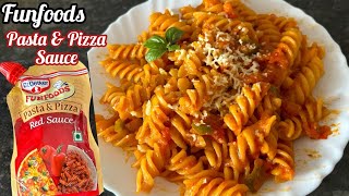 Funfoods Pasta Pizza Sauce Recipe | How to make Pasta With Funfoods Pasta Pizza Sauce?