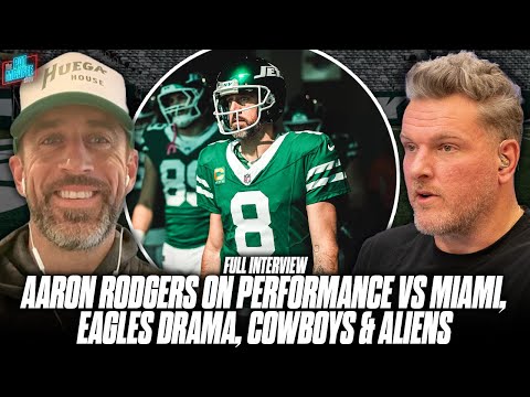 Aaron Rodgers On His Best Game As A Jet, Eagles WR vs QB Drama, & More | Pat McAfee Show