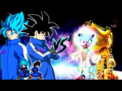 Goku TB V2 (New) VS Sonic Classic V3 (all form) in Jump Force Mugen