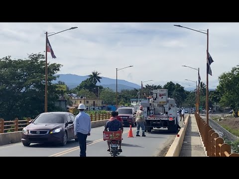 ¿QUIEN SE ROBO LOS CABLES DE LAS LÁMPARAS DEL PUENTE DE SABANETA LA VEGA