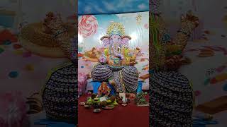 Chocolate se nirmit ganeshji k murti ll #raipurganeshmurti2024 #ytshorts #viral #vakrathundamahakaya