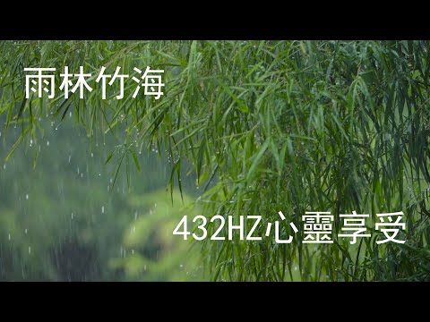 《432Hz 旋律，邂逅雨中竹林的奇幻之境！🎵》#relaxing 4k#soothing rain channel#relaxation,sleep relax channe #胶囊计划第三季