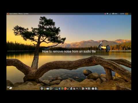 How to remove noise from an audio file.
