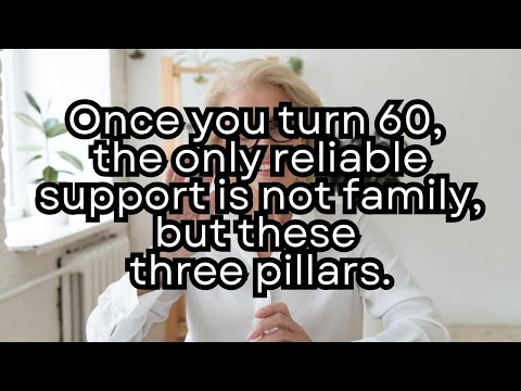 Once you turn 60, the only reliable support is not family, but these three pillars.