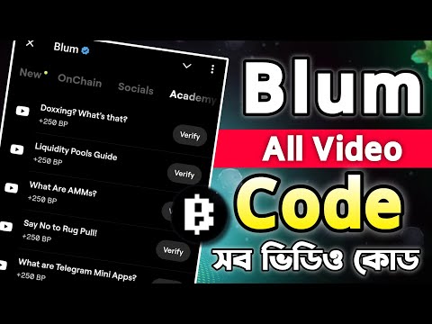 Blum All Task Code || Blum All Video Code Today