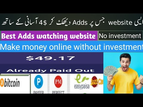 How to make money online without investment | online earning in pakistan 2021| Adds watching job |