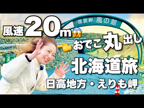 風速20m/s🌪️必死で耐えた【襟裳岬】と日高旅行✨