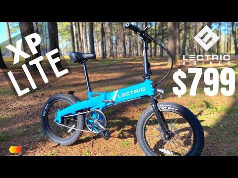 $799 Lectric XP Lite Folding eBike - 48v 300 watt  - 20mph - Lectric Blue