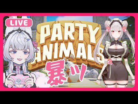 【 #partyanimals 】Party Animalsで暴れたい！！！練習会するる【 #餡寿桃咖 #ねこめろんるる 】