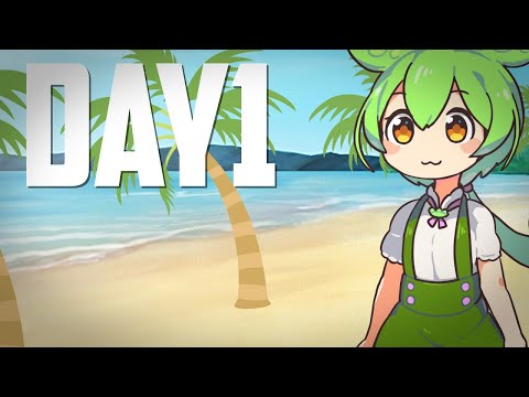 【DAY1】無人島サバイバルに挑戦するずんだもん【ずん虐】