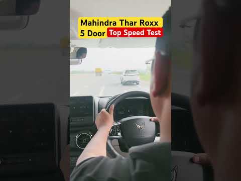 Mahindra Thar Roxx 5 Door Top Speed Test - 200 Km/h?