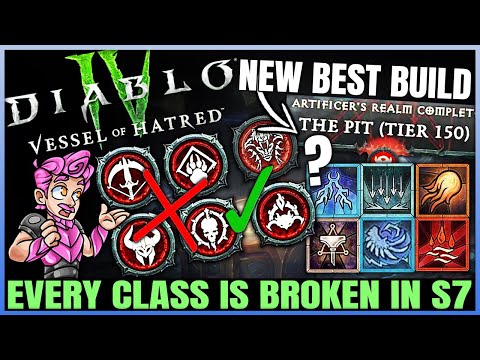 Diablo 4 - New Best Class in Season 7 - Class Power Ranking & Best Build Guide - PTR Breakdown!