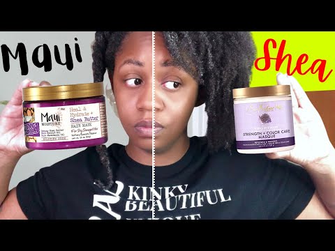 DRUGSTORE CURLY HAIR PRODUCT BATTLE | Maui vs Shea Moisture