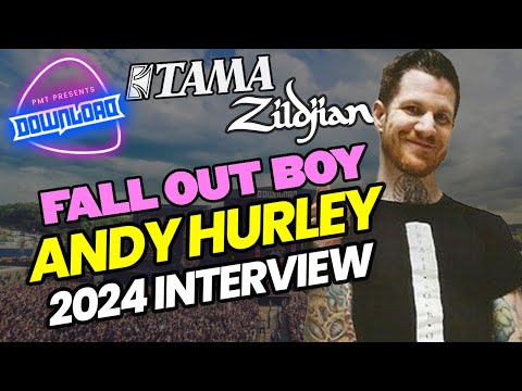 Fall Out Boy's Andy Hurley Interview At Download 2024! - His Switch To TAMA Drums & Zildjian Cymbals