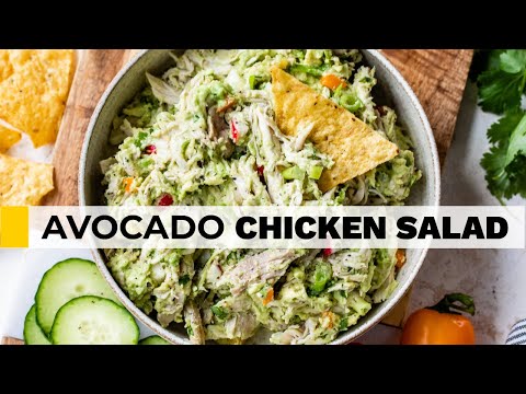 AVOCADO CHICKEN SALAD RECIPE | no mayo, no yogurt